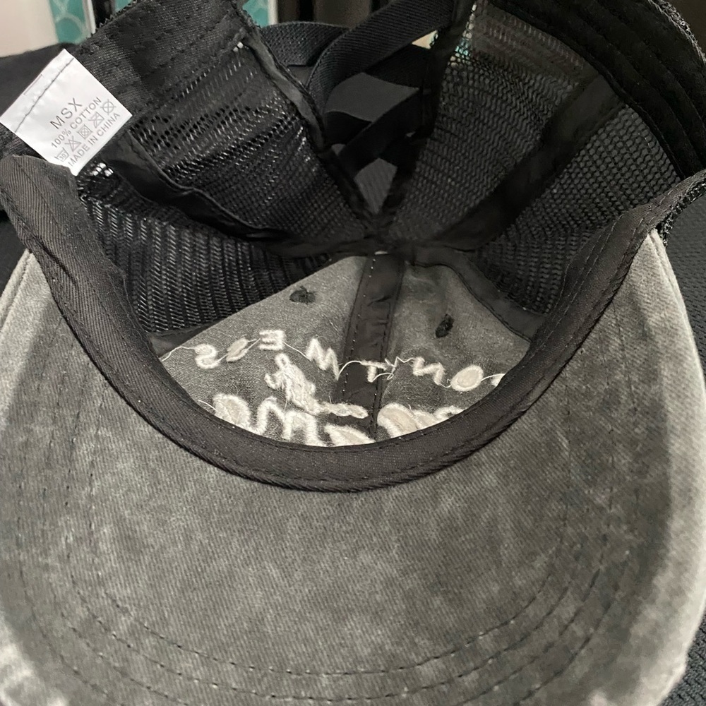Black Letter Embroidered Baseball Cap - Picture 5 of 6
